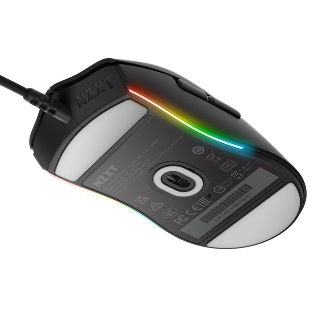 Mouse NZXT Lift Ambidiestro / Negro / RGB