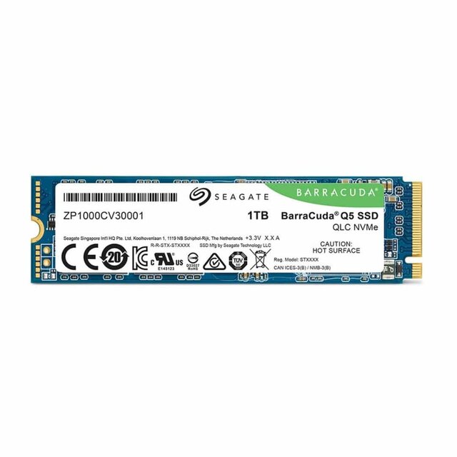 Unidad SSD Seagate Barracuda M.2 2280 NVME/PCIE 1TB 3600Mb/s