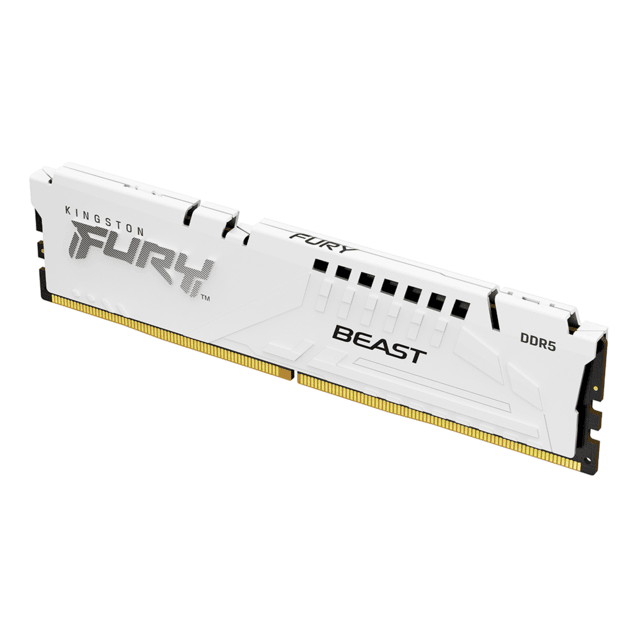 Memoria RAM Kingston Fury Beast DDR5 / 5200MHz / 16GB / Blanco