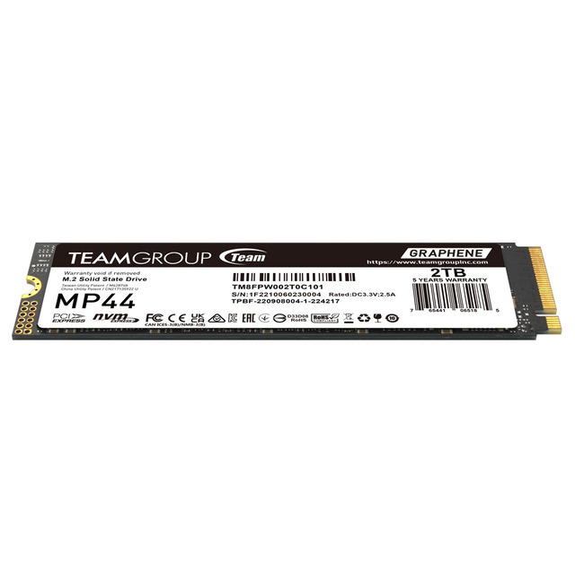 Unidad SSD Team Group MP44 NVMe / 2TB / PCI Express 4.0 / M.2
