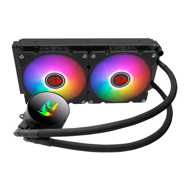 Enfriamiento Liquido AIO Redragon Effect X / 240 RGB / 120mm X2 (240mm)  / Intel / Amd / CCW-3000 /