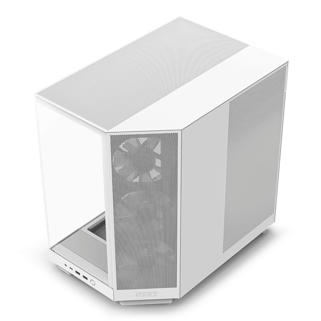 Gabinete NZXT H6 FLOW WHITE RGB / Cristal Templado / Mini-ITX / Micro-ATX / ATX