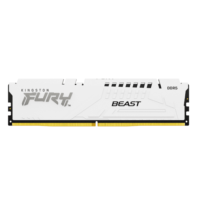 Memoria RAM Kingston Fury Beast DDR5 / 5200MHz / 16GB / Blanco