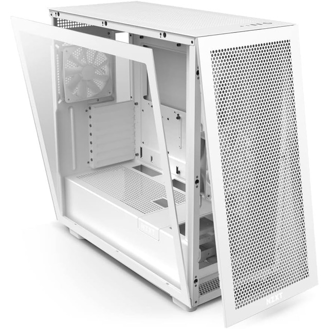 Gabinete NZXT H7 FLOW Blanco / Cristal Templado / ATX