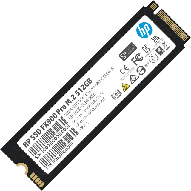 Unidad de estado sólido HP FX900 de 512GB / M.2 NVMe / PCIe 4.0