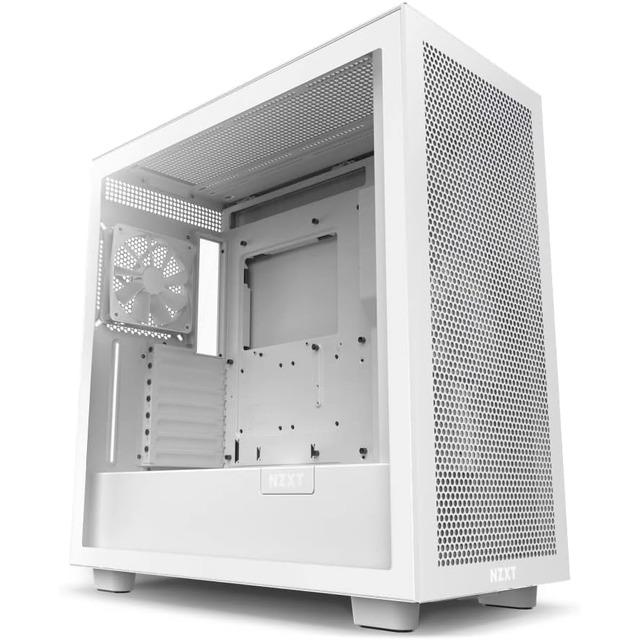 Gabinete NZXT H7 FLOW Blanco / Cristal Templado / ATX
