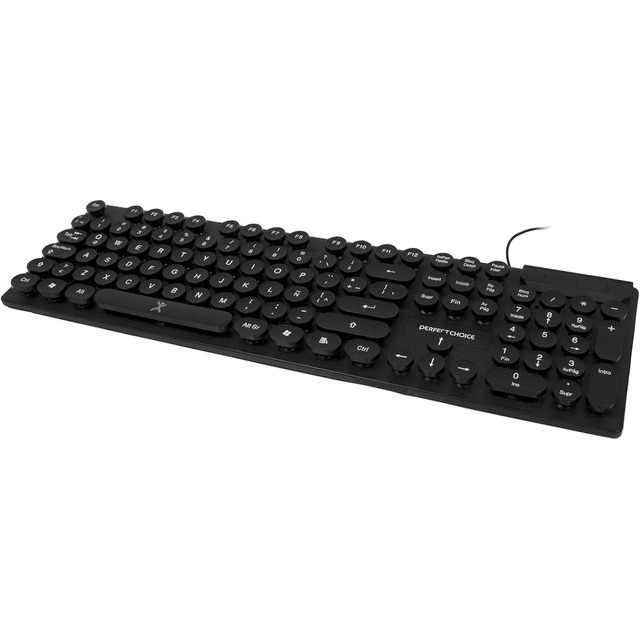 Teclado Alámbrico de Teclas Redondas Conector USB 