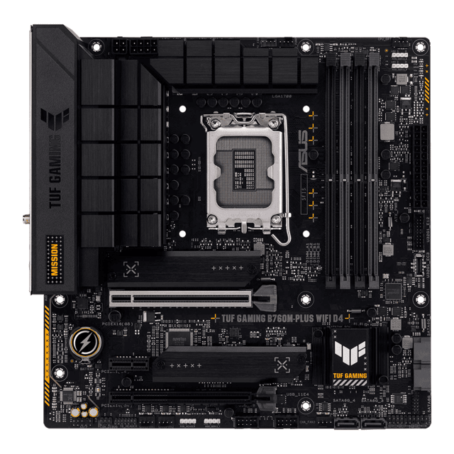 Tarjeta Madre ASUS TUF GAMING B760M-PLUS WIFI D4 / Micro-ATX / Socket1700 / Intel B760