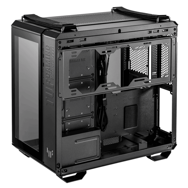 Gabinete Asus GT502 TUF Gaming Black / ATX / Micro-ATX / Mini-ITX / Dual Chamber Chassis 