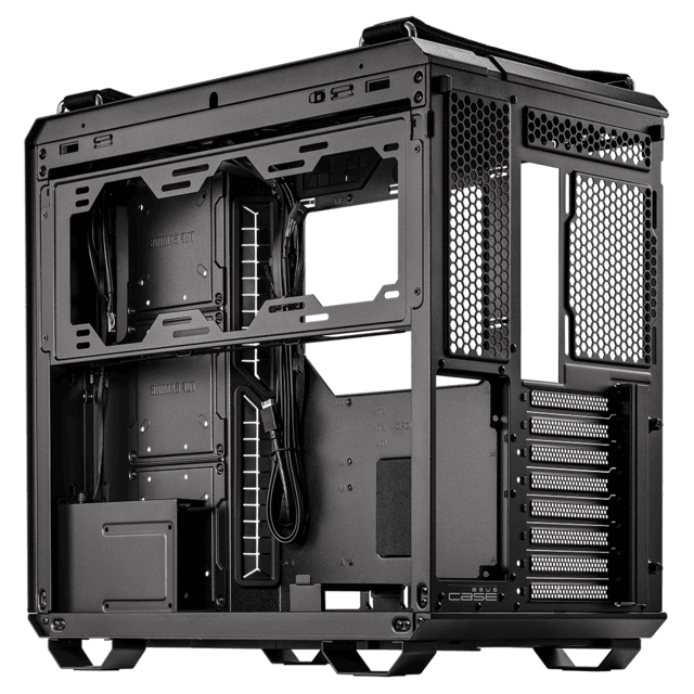 Gabinete Asus GT502 TUF Gaming Black / ATX / Micro-ATX / Mini-ITX / Dual Chamber Chassis 
