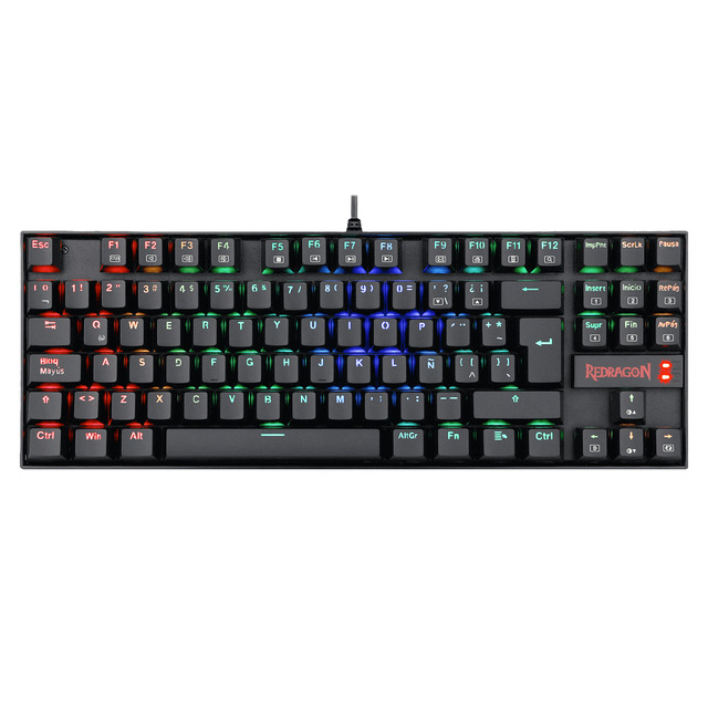Teclado Redragon Kumara / RGB / Mecánico / Outemu Red / Alámbrico / Negro