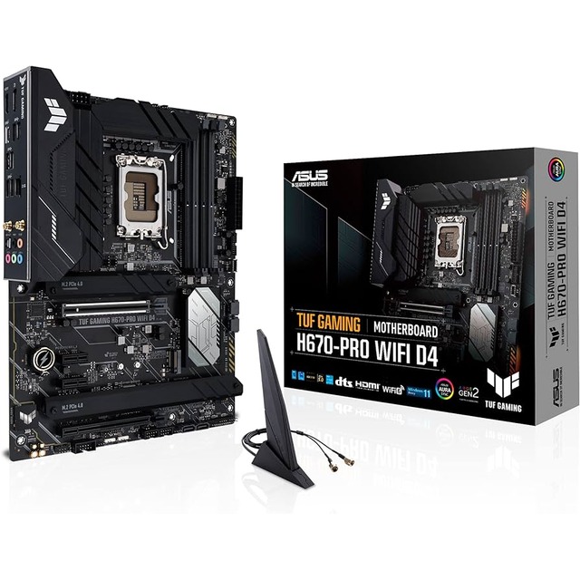 Tarjeta Madre ASUS TUF GAMING B760M-PLUS WIFI D4 / Micro-ATX / Socket1700 / Intel B760