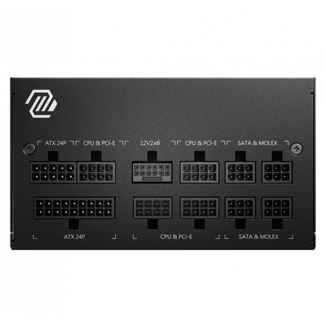 Fuente de Poder MSI MAG PCIE5 80+ Gold / Modular / 20+4 pin ATX / 120mm / 750W 