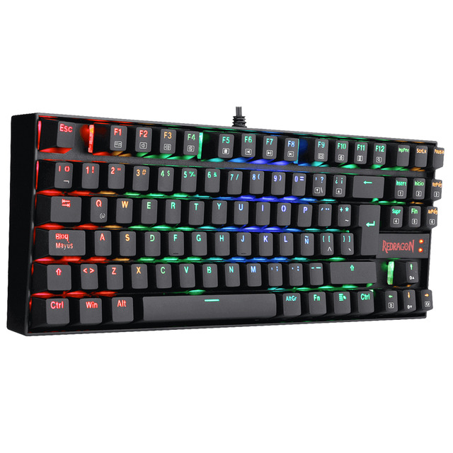 Teclado Redragon Kumara / RGB / Mecánico / Outemu Red / Alámbrico / Negro