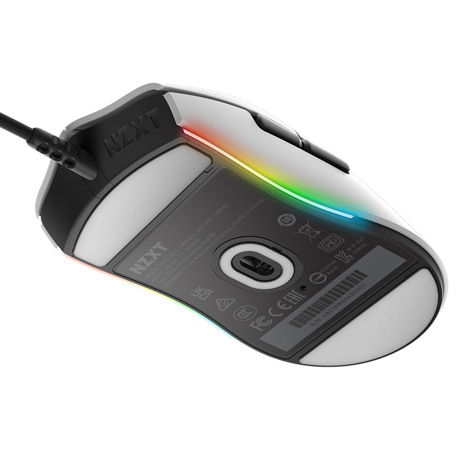 Mouse NZXT Lift Ambidiestro / Blanco / RGB