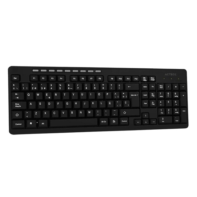 Teclado Inalámbrico  Acteck Inspire TI215 Inalámbrico Negro