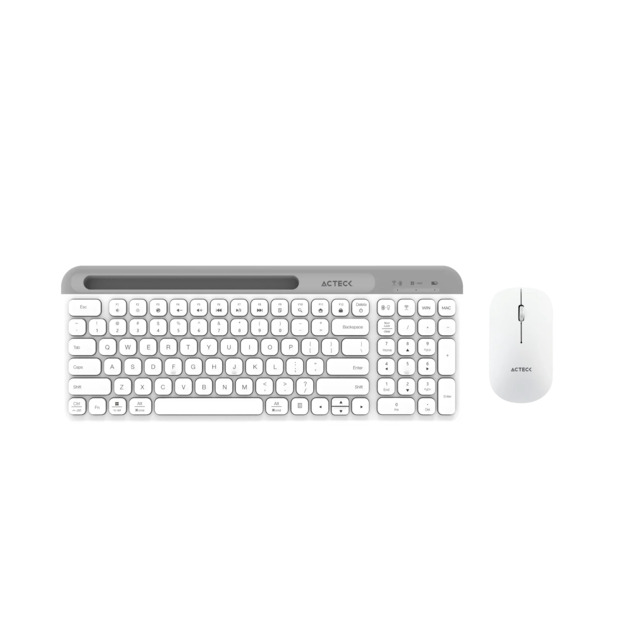 KIT TECLADO Y MOUSE ACTECK CREATOR VIRTUOS SILK MK720 blanco