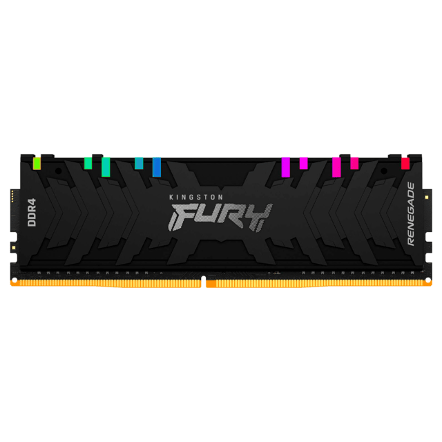 Memoria RAM DDR4 16GB / 3200MHz / Kingston Renegade RGB / 1 Modulo Negro