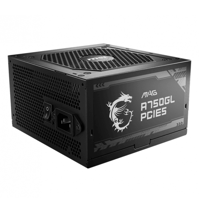 Fuente de Poder MSI MAG PCIE5 80+ Gold / Modular / 20+4 pin ATX / 120mm / 750W 