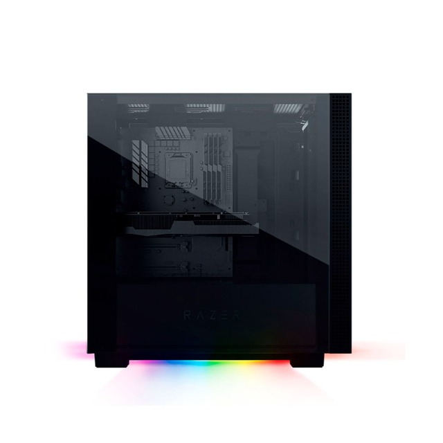 Gabinete Razer Tomahawk / Torre ATX / RGB / Cristal / Templado Negra