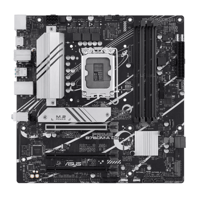 Tarjeta Madre ASUS PRIME B760M-A D4 / Chipset B760M / Intel 13va y 12va Generación / DDR4 / Micro-Atx