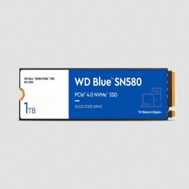 Unidad SSD Western Digital WD Blue SN580 NVMe / 1TB / PCI Express 4.0 / M.2