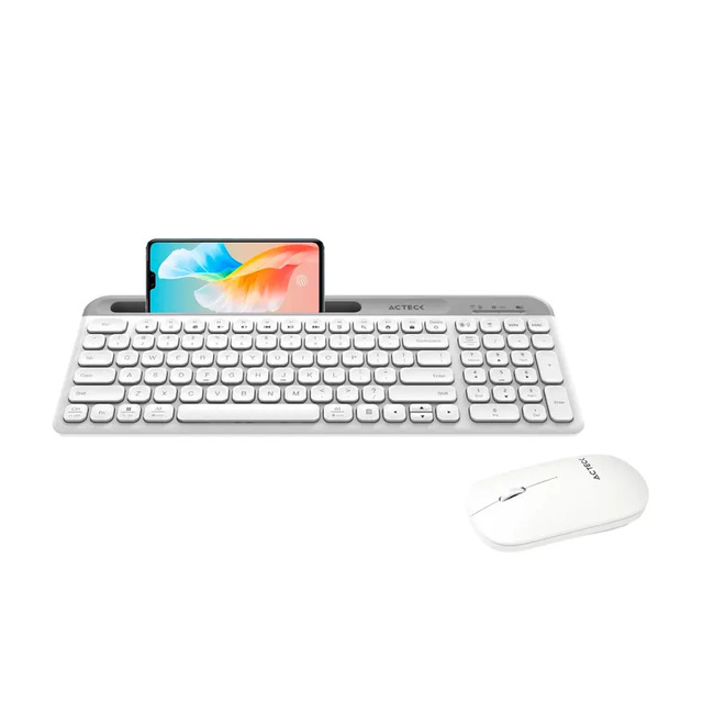 KIT TECLADO Y MOUSE ACTECK CREATOR VIRTUOS SILK MK720 blanco