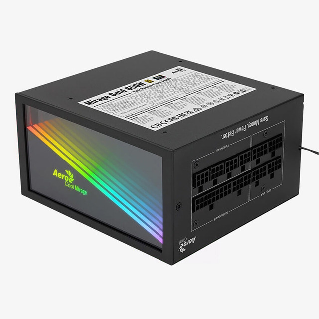 Fuente de Poder Aerocool Mirage 80 PLUS Gold / 20+4 pin ATX / 120mm / 750W