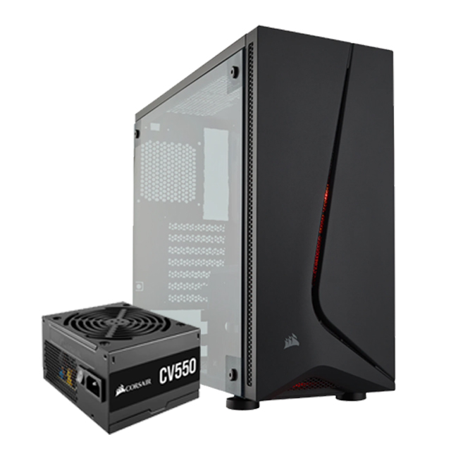Gabinete Corsair Spec-05 Negro / USB 3.0 / Audio HD / Ventana Completa Acrilico