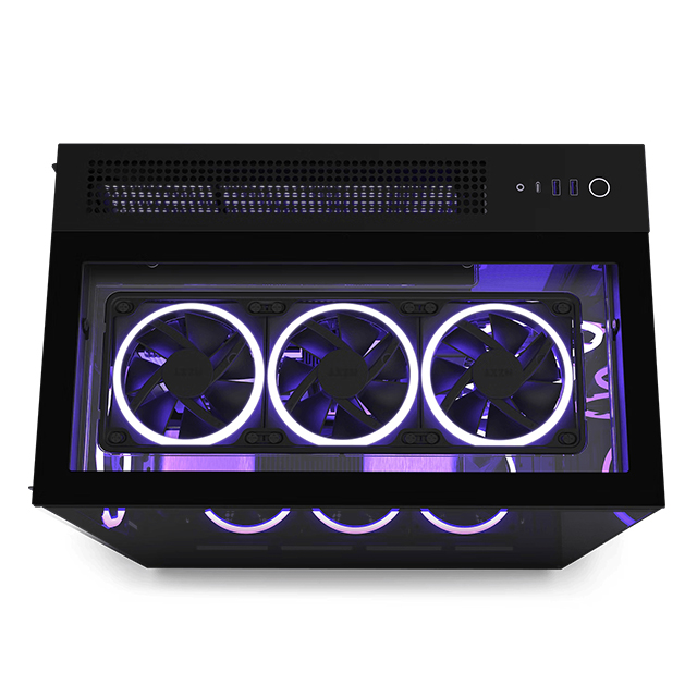 NZXT H9 Elite / Negro / ATX Mid Tower / Incluye 3 Ventiladores RGB y 1 Sin RGB 