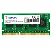 Memoria RAM SODIMM DDR3L 8GB 1600MHz Adata Value 1 Modulo /  Laptop