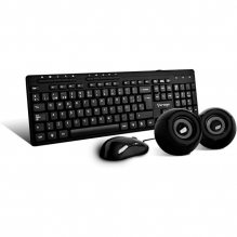 Kit Vorago KMS-104  Teclado / Mouse / 2 Bocinas 3W