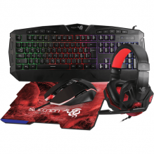 Kit Gamer Necnon 4 EN 1 KRAKEN  / TECLADO / MOUSEPAD / MOUSE / AUDIFONOS