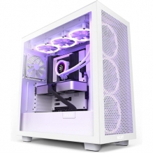 Gabinete NZXT H7 FLOW Blanco / Cristal Templado / ATX