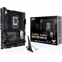 Tarjeta Madre ASUS TUF GAMING B760M-PLUS WIFI D4 / Micro-ATX / Socket1700 / Intel B760