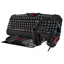 Kit Naceb Gaming  Back to the Wild / Teclado / Mouse / Diadema / Mousepad