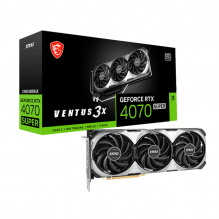 Tarjeta Video MSI Geforce RTX 4070 SUPER VENTUS 3X / 12GB OC GDDR6X 