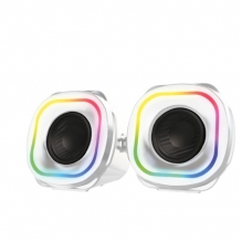 Bocinas Balam Rush / Glimm Quad BG555 / Bluetooth / Iluminación RGB / Blanco