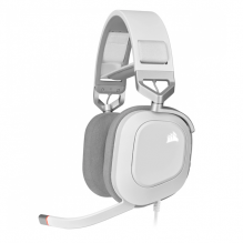 Corsair Audífonos Gamer HS80 RGB USB, Alámbrico, 1.8 Metros, USB, Blanco