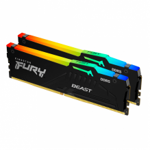 Kit Memoria RAM Kingston FURY Beast RGB DDR5 / 4800MHz / 32GB (2 x 16GB)