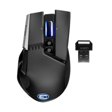 Mouse Gamer EVGa x20, Inalmbrico, Negro