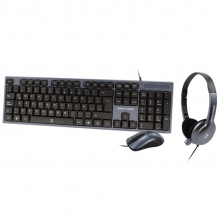 Kit Perfectchoice / Teclado / Mouse / Audifonos / Azul